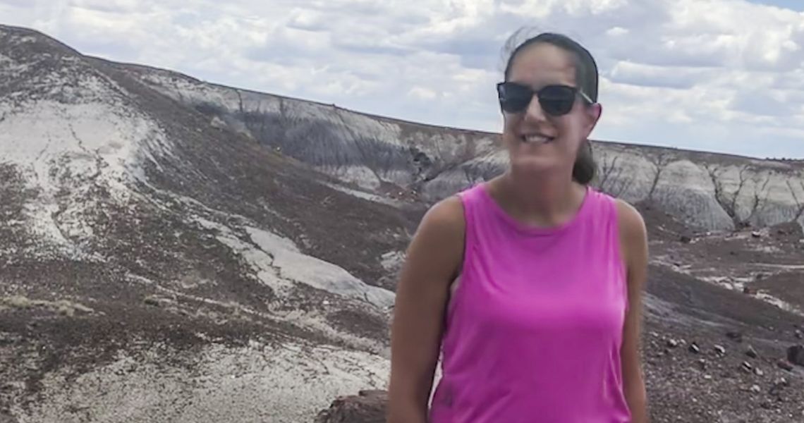 DPT alumna hiking