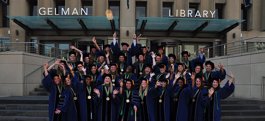graduates with caps and gowns