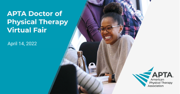 APTA flyer for Doctor of Physical Therapy Virtual Fair