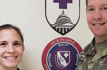 Two armed force members