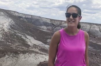 DPT alumna hiking